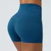 Active Shorts Cross midja Yoga Womens Clothing Gym Push Up Fitness Clothes Soft Leggings Women Tights Running Jogging Training