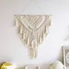 Decorações de Natal estilo nórdico parede pendurado macrame tapeçaria algodão boho decoração de casa quarto decoração de parede tapries boêmio el tecido arte 231109