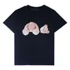 Baby Summer Pa Kid-T-shirty Bear Boys Girlist Stylist Ubrania Ubranie Palms Dzieci Młodzież maluch nadrukowane skrócone kąty z krótkim rękawem