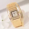 Нарученные часы aiseilo Ladies Fashion Korea Rosestone Rose Gold Quartz Watch Женская пояса женские часы часов женщины WatchWristwatches