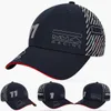 2024 NEW F1 Team Racing Cap Formula 1 DRIVER Curved Baseball Cap Men Women Discal Sports Sports Logo Logo Caps Caps Fans Sun Hat