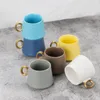 Cups Saucers Colorful Creative Gift Tea Cup Ceramic Coffee Saucer Set Turkish Mini Espresso