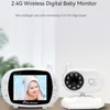 3.5 inç kablosuz bebek monitörü Yaşlı güvenlik bakım aleti iki yönlü interkom gece görüşü kablosuz sıcaklık süresi ekranı