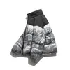 Męskie Parkas Winter Gruby mężczyźni Vintage Portrait Drukuj Ogółźliwa kurtka HARAJUKU Casual Standup Obroźnia ciepła zniszczenie Unisex Streetwear 231109