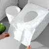 Tuvalet koltuğu kapaklar 7pcs Banyo kampı hijyenik bakterilere dayanıklı tek kullanımlık kağıt büyük boyut
