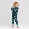 Familjsmatchande kläder julpyjamas set vuxna barn baby hund romper dinosaurie tryck mjuk söt sömnkläder Xmas look 231109