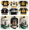 CCM LEMIEUX Penguins Hockey Jersey Jaromir Jagr Capitals 8 Alex Ovechkin Black White Taille M-xxxl