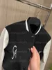 Designer jas dames herfstjassen mode honkbal gesplitst leer contrast korte jassen opstaande kraag knappe top damesjas zwart