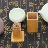 Toothpick Holders 1Pcs Bamboo Box With Lid Portable Household el Restaurant Kitchen Tooth Pick Storage Boxes Decoration Tools 231108