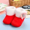 Primeiros caminhantes nascidos bebê meninas meninos botas macias sólidas pompom botas de neve infantil criança sapatos de aquecimento moda confortável 231109