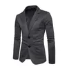 Mens Suits Blazers Bahar Örme Blazer Erkekler Rahat Örgü İnce Suit Ceketler İş Markası Casaco Maskulino Erkek Waite Gray 231109