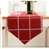Runner da tavolo stile inglese 2 colori in puro cotone scozzese con bandiera, copertura antipolvere, fine letto, decorazione per la cena a casa