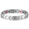 Strand Mannen Roestvrij Stalen Accessoires Titanium Zeldzame Aarde Magnetische Gezondheid Armband Pure Germanium String Afvallen Gezond