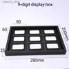 Jewelry Boxes new arrival display box for gemstone of leather diamond jewelry box square clear plastic box loose diamond stone gem Q231109