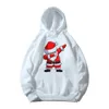 Hoodies Sweatshirts Çocukların Mutlu Noeller Beyaz Hoodies Erkek/Kız Noel Partisi Sevimli Sweatshirt Noel Baba ve Geyik Baskı Moda Giysileri Çocuklar İçin 231108