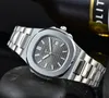 Pate Relojes de pulsera para hombres 2023 Relojes para hombre Reloj de cuarzo con tres agujas Reloj de marca de lujo superior de alta calidad Nautilus Moda Correa de acero Montre de luxe