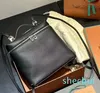 Zaino da donna con tasca extra Tracolla di lusso in vera pelle Borsa a mano a tracolla con manico superiore Pochette alla moda di design Borsa a tracolla