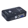 Freeshipping All-in-One Mini 2 Ports KVM Manual Switch Adapter W USB Connector Oolof