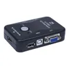 Freeshipping tudo-em-um mini 2 portas kvm manual switch box adaptador w conector usb oolof