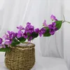 Fleurs décoratives branche de fleur de bougainvillier artificielle avec feuille de soie fausses fournitures de mariage florales maison chambre Table décor accessoires Po