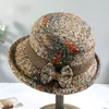 Chapeaux à larges bords Chapeaux de seau Chapeau de femme Automne et hiver Casquette en tweed Cent noeuds Bow Check Basin Cap Bord roulé Chapeau de seau Salute 230408