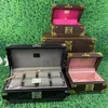 Coffret Caixa de joias polivalente Bolsas de designer Volt Leather Watch Box 8 Mens Watch Organizador Caixas de armazenamento de joias Moda Feminina Anéis Bandeja Casos Cosméticos