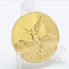 Arts and Crafts American Mexican Eagle Gold Coin Commemorative Medal