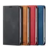 Luxury Business Flip Wallet Leather Case For iPhone 15 14 13 12 Mini 11 Pro XS Max XR 7 8 Plus SE Magnetic Closure Card Slots Holder Stand Phone Cover Cases