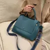 Evening Bags Fashion PU Leather women handbag High capacity winter Solid Color female Shoulder Crossbody Bag Travel Lady blue 231108