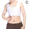 Women's Shapers Breast Vest Mesh Front Button Slim Corset Bra Undershirt Chest Casual Comfort Short For Girls Female