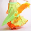 Stage Wear Large Swing Jupe Xinjiang Uygur Dance Training Dress Practice Belly Half-Length Split