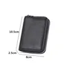 Card Holders 1PC Men Business Holder Genuine Leather Women Zipper Pocket Unisex Case Coin Purse