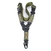 Multi-Purpose American Braided Para-Rope Hunting Sniper Single Point Rope Tactical Strap Gun Sling Stronger Quick Release Tactical Bungee Rifle Belt QD Buckle