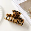 Corea 2023 nueva moda fina niñas horquillas accesorios acrílico rectángulo para mujeres Updo Simple cangrejo pinzas para el pelo tocado
