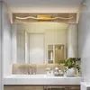 Wall Lamps Led Mirror Lights Bathroom Waterproof Gold Black Flat Lamp Modern Indoor Lighting Make Up