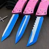 1 Pz High End A11 Coltello tattico AUTO D2 Lama con rivestimento in titanio CNC Manico in alluminio aeronautico Coltello da tasca EDC Coltelli regalo con borsa in nylon