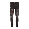 2023 Designer Mens Jeans Pants Ripped High Designer Jeans Men's Jeans Brodered Pants Fashion Hole Pants Top Selling dragkedja byxor Am ~ ri Am ~ bin ~ iri 2