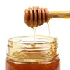Colheres 1/2 / 5PCS Honey Stir Bar Misturando Handle Jar Spoon Practicalwood Dipper Long Vara Suprimentos Ferramentas de Cozinha