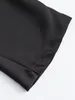レディースブラウス2023ストリートウェアファッションラップタイロングスリーブフリンジヘム着物スタイルトップビンテージフローラル刺繍ブラックブラウス