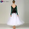 Stage Wear Women Ballroom Dance Jurk Moderne Dessen Ball Dancing Performance Costumes Girl's Waltz Tango Full-Skirted My795