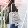 Dog Car Seat Covers Dogs Cats Handbag Can Be Exposed Head Lion Shape Shoulder Small Items Bag Pet Canvas Convenient Outdoor R0H7