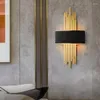 Wall Lamp Modern Led Gold / Black Body Lamps For Living Room Bedroom Loft Decor Home Bedside Bathroom Fixtures Mirror Light