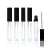 Atacado 5ml Lip Gloss Garrafa de Plástico Recipientes Vazios Clear Lipgloss Tubo Delineador Cílios Recipiente Top Quality