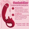 Sex Toy Masseur Léchage Clitoridien Vibromasseur Point G Gode Réaliste Stimulateur de Clitoral pour Femme avec 10 Modes de Vibration Rechargeable