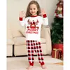 Abiti coordinati per la famiglia Pigiami natalizi Set Natale Padre Madre Abbigliamento per bambini Pigiama Mamma e figlia Figlio Indumenti da notte Look 231109