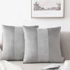 Kudde lyxiga sammetskydd 45x45 cm dekorativ soffa för modefodral grå beige rosa svart