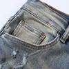 2023 Designer Mens Jeans Pantalons Ripped High Designer Jeans Jeans pour hommes Pantalons brodés Pantalons à trous de mode Pantalons à glissière les plus vendus am~ri AM~bin~IRI 3L