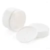 Storage Bottles 6pcs White Cosmetic Jars 50g With Inner Liners Container Set Plastic Creams Case For Travel