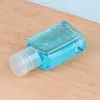 Topkwaliteit 30 ml handdesinfecterend PET-plastic fles met vierkante flessen met flip-top dop voor cosmetica Essence