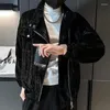 Giacche da uomo Giacca con cerniera asimmetrica di lusso da uomo Cappotto casual in tinta unita Marchio di moda Punk Club Outfit Tempo libero